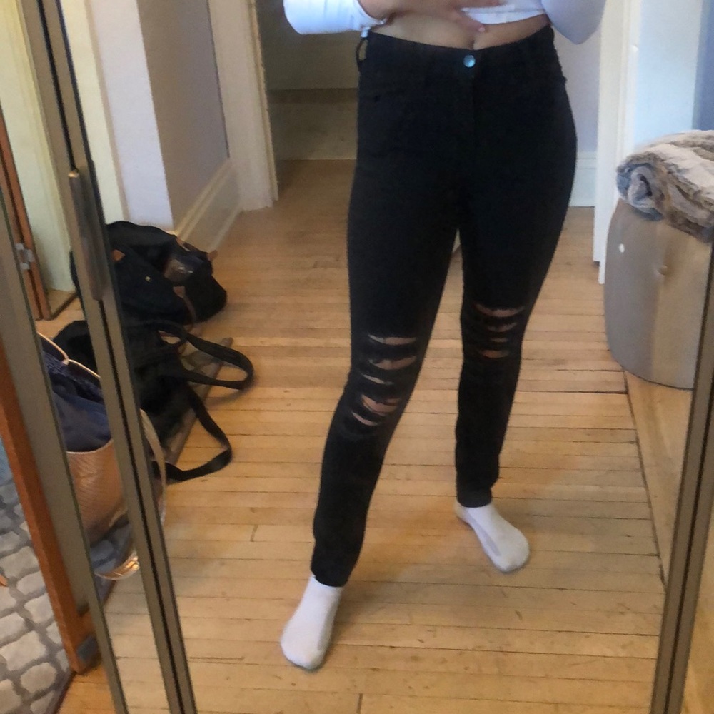 J Brand Maria High Rise Skinny Distressed - Picture 7 of 8